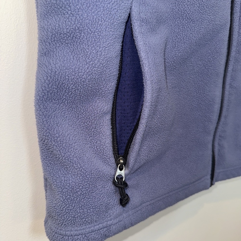 LL Bean Fleece Vest Women's Medium Reg‎ Purple Outdoors Hiking Layering EUC - Picture 5 of 11